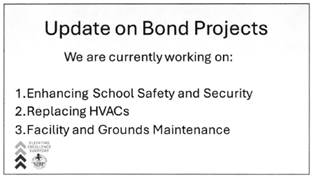 A white sign with black text Description automatically generated